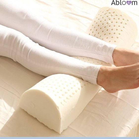 อุปกรณ์เพื่อสุขภาพ Abloom หมอนรองเท้า หมอนรองขา รองน่อง ยางพารา  Latex Ergonomic Feet Cushion Support
