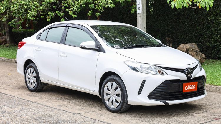 Toyota Vios 2019 1.5 J Sedan เบนซิน ไม่ติดแก๊ส เกียร์อัตโนมัติ ขาว