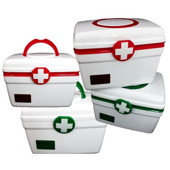 กล่องยา ปฐมพยาบาล 2 ชั้น 2-Layer First Aid Kit Box Medicine Storage (มีไซส์ และ สีให้เลือก) รูปที่ 7