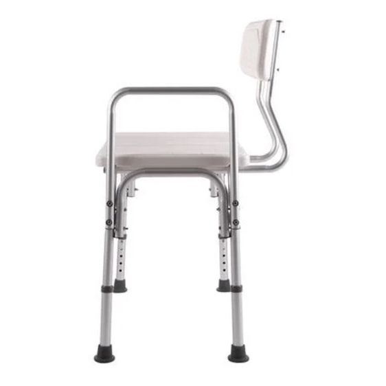 Abloom เก้าอี้นั่งอาบน้ำ มีพนักพิง (อลูมิเนียม) ปรับระดับขาได้ BATH BENCH  Aluminum Bath Bench Shower Chair รูปที่ 6