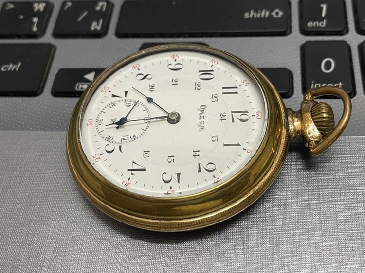 Omega นาฬิกาพกไขลาน  รูปที่ 4