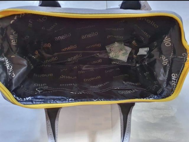 กระเป๋า Anello สีเทาเหลือง แท้ ใหม่ รูปที่ 3