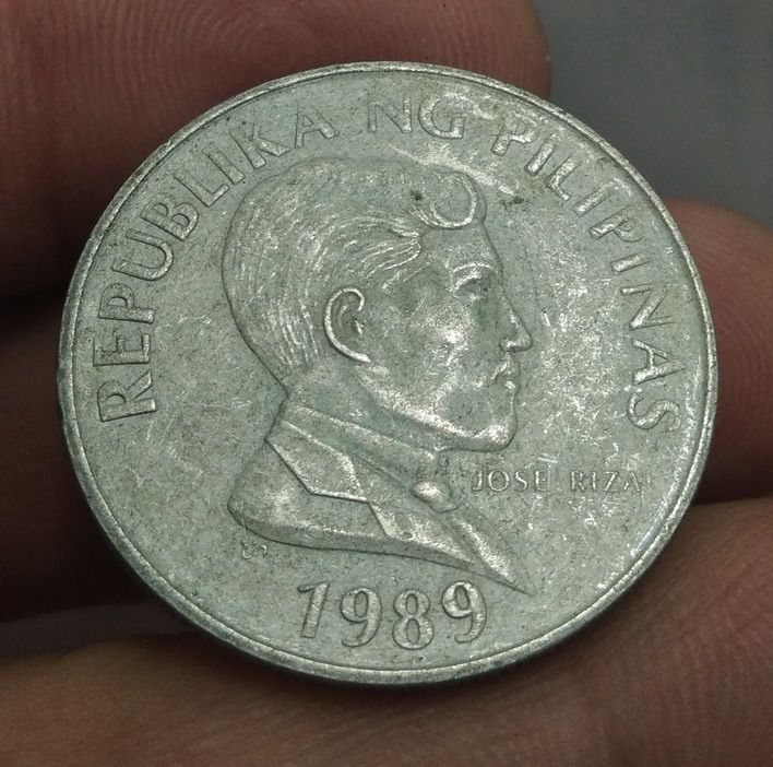 6277-เหรียญต่างประเทศฟิลิปปินส์ หลังวัดกระทิง ราคา 1 เปโซ รูปที่ 2