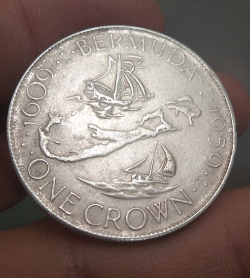 6303-เหรียญพระนางอลิสซาเบสที่ 2 หลังเรือล่าอณานิคม ขนาดเส้นผ่าศูนย์กลางประมาณ 3.5 ซม รูปที่ 10