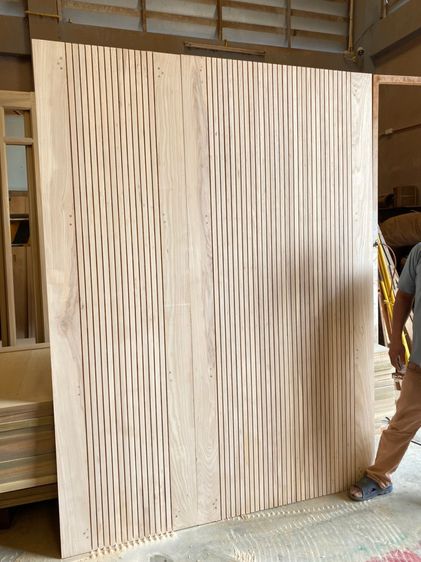 บานประตูไม้แอช รับผลิตตามแบบ ตามขนาด มีบริการขนส่ง รูปที่ 3