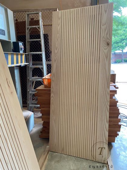 บานประตูไม้แอช รับผลิตตามแบบ ตามขนาด มีบริการขนส่ง รูปที่ 4