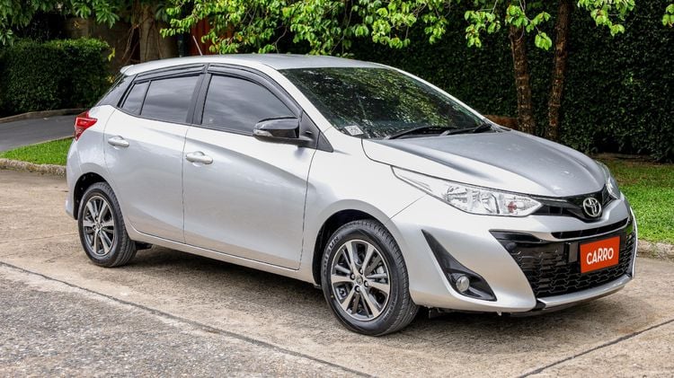Toyota Yaris 2019 1.2 Mid Sedan เบนซิน ไม่ติดแก๊ส เกียร์อัตโนมัติ เทา