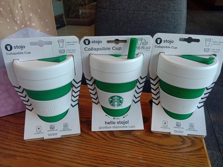 แก้วStojo Starbucks สินค้าใหม่ มือ1 ส่งฟรี รูปที่ 2