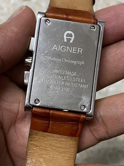 นาฬิกายี่ห้อ AIGNER   สวิสเมด ของแท้มือสอง โครโนกราฟ  สายเดิม  2500฿ รูปที่ 2