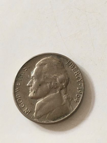 เหรียญต่างประเทศ  lLIBERTY 1964 FIVE CENT  สวยตามรูป รูปที่ 3