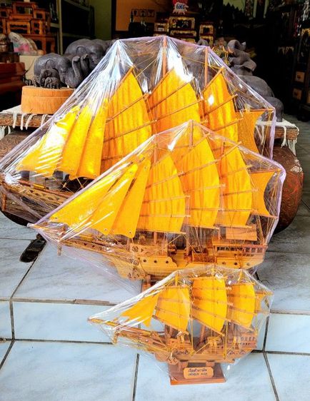 เรือสำเภาเสริมฮวงจุ้ยยาว1เมตร เรือสำเภามงคลเสริมโชดลาภ ฟรีค่าส่ง เรือสำเภาไม้สัก แฮนด์เมดฟรีค่าส่งteak junk,teak ship รูปที่ 9
