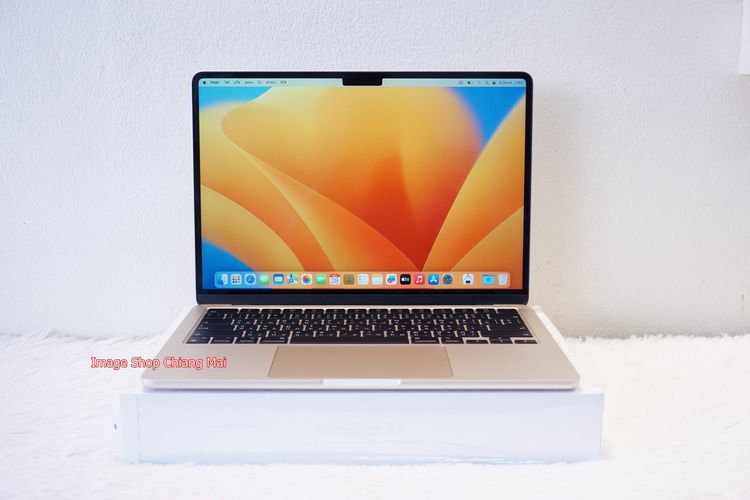 MacBook Air (M2 ปี 2022) 256GB Starlight ครบกล่อง ประกันถึง 26 ก.ย. 66