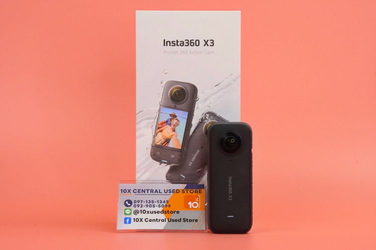 กล้อง Insta360 X3 360 ไร้ตำหนิ ประกันยาวถึงปีหน้า ราคาสุดคุ้ม   - ID23090051