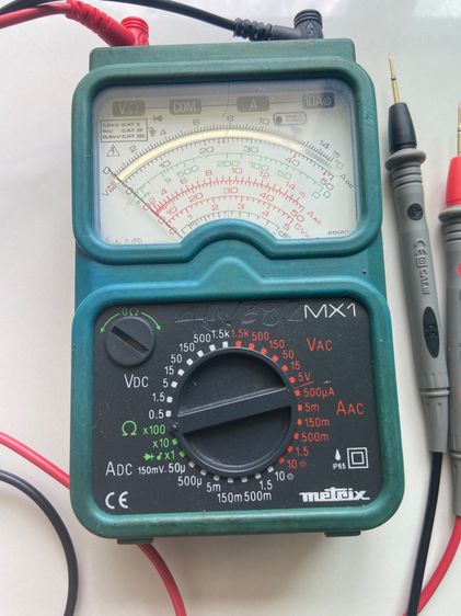 มิเตอร์วัดกระแสไฟฟ้ายี่ห้อMetrixรุ่นmx1 รูปที่ 2