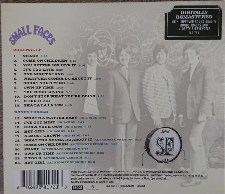 ซีดีเพลง CD Small Faces 40th Anniversary Edition by DECCA รูปที่ 7