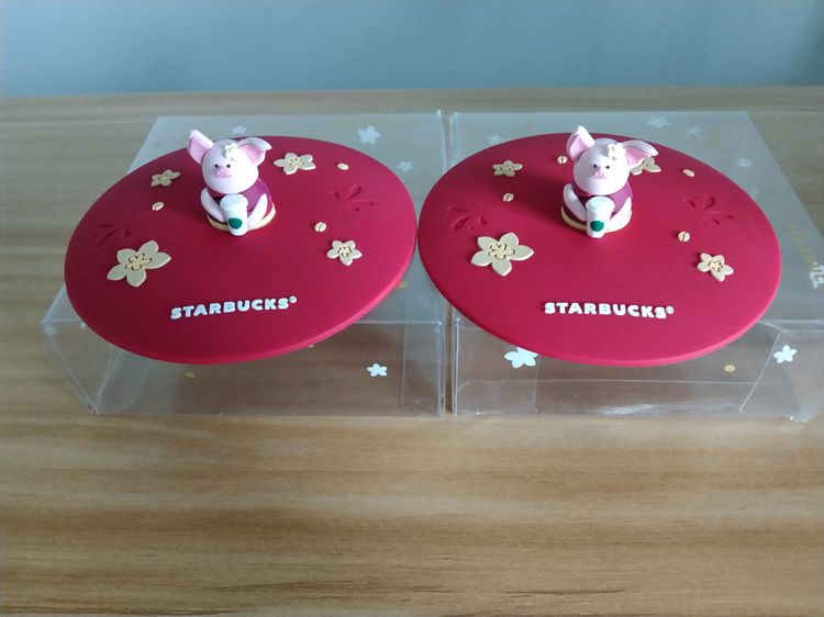 Piggy Silicone Lid Starbucks ฝาปิดแก้วสตาร์บัคส์ สินค้าใหม่ ส่งฟรี รูปที่ 2