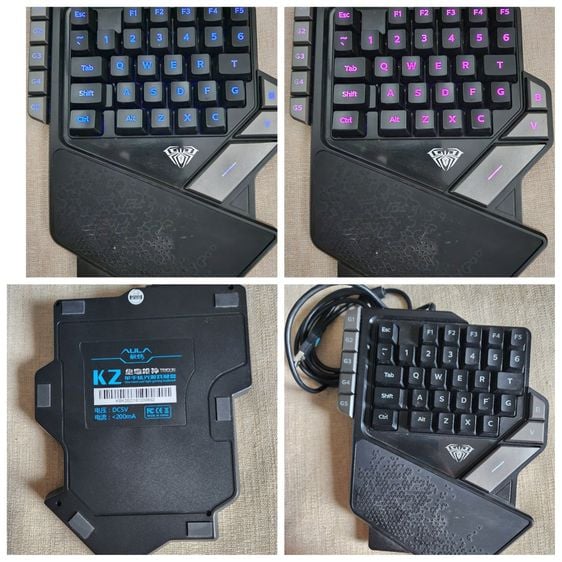 AULA K2 One-Hand Wired Mechanical Gaming Keyboard เป็นคีย์บอร์ดเกมมิ่งแบบมีสายแบบหนึ่งมือที่มีการออกแบบที่กะทัดรัด