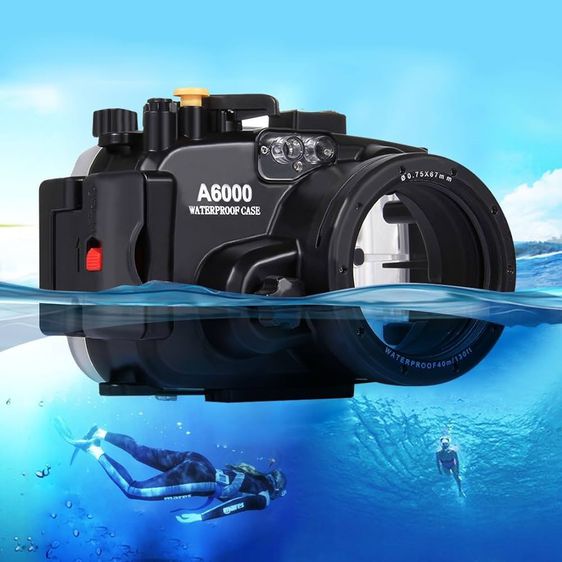 อื่นๆ Underwater Camera Dive Case Housing Meikon SY-13 40 เมตร ฮาวสิ่งใต้น้ำสำหรับ Sony A6000 - สภาพเหมือนใหม่