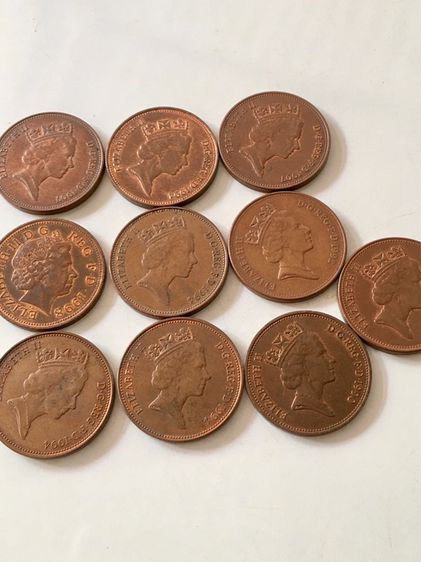 เหรียญต่างประเทศ อังกฤษ TwO PENCE  ปี  1994-1997-1998-1994-1992-1990-1995 รวมคละปี สภาพสวย รูปที่ 8