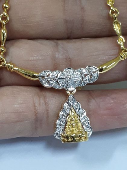 (74) สร้อยคอทองคำ พร้อมจี้ทองคำ รูปที่ 9