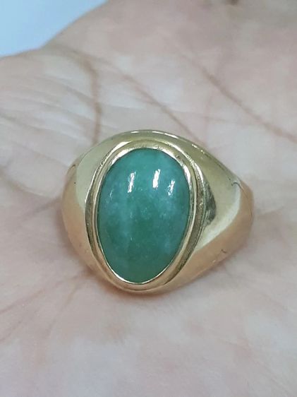 (51) เเหวนทอง 90 ร้านทองใบ ประดับหยก รูปที่ 10