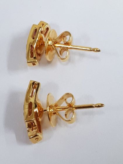 (160) ต่างหูทับทิมทอง 90 งานเก่า  รูปที่ 3