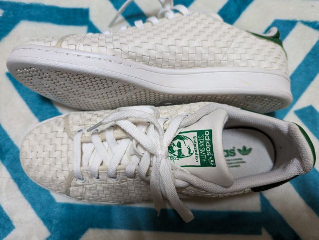 Adidas Originals Stan Smith Trainers Woven Trainers White Green

 รูปที่ 2