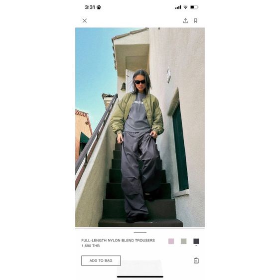 Zara Woman Cargo Pants กางเกงคาร์โก้รุ่นแม่อั้ม รูปที่ 7