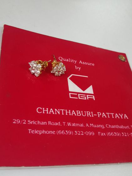ตุ้มหูเพชรแท้ รูปที่ 3