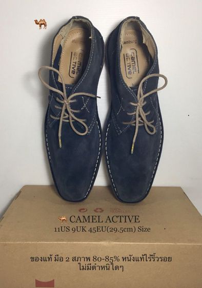 🐫 CAMEL ACTIVE 11US 9UK 45EU(29.5cm) Original ของแท้ มือ 2, รองเท้า CAMEL หนังแท้ พื้นเต็ม ไม่มีตำหนิใดๆ สภาพโดยรวมยังสวยมาก รูปที่ 3