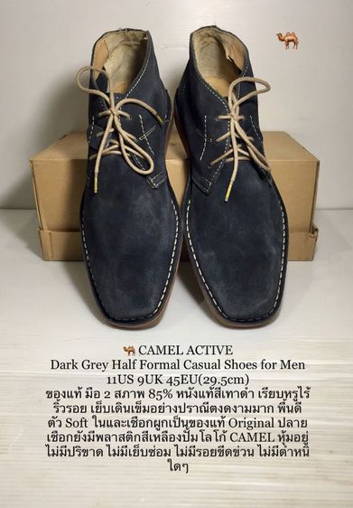 🐫 CAMEL ACTIVE 11US 9UK 45EU(29.5cm) Original ของแท้ มือ 2, รองเท้า CAMEL หนังแท้ พื้นเต็ม ไม่มีตำหนิใดๆ สภาพโดยรวมยังสวยมาก รูปที่ 6