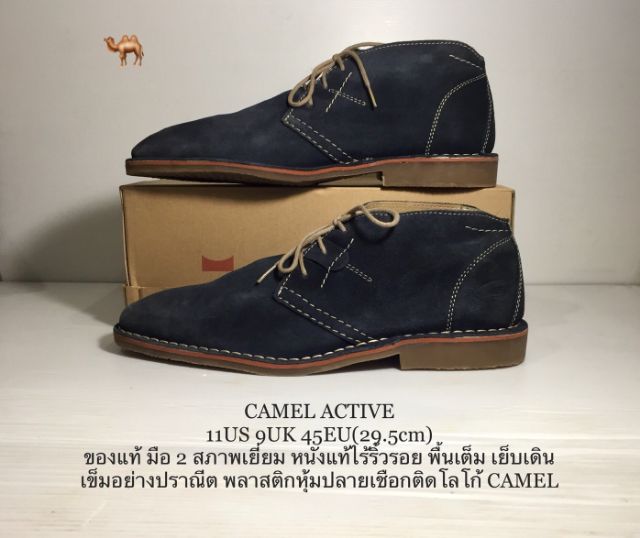 🐫 CAMEL ACTIVE 11US 9UK 45EU(29.5cm) Original ของแท้ มือ 2, รองเท้า CAMEL หนังแท้ พื้นเต็ม ไม่มีตำหนิใดๆ สภาพโดยรวมยังสวยมาก รูปที่ 2