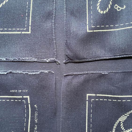 ผ้าเช็ดหน้าลีวายส์ Levi's Bandana เกลียวเชือก คนแบกอาน สีกรมท่า (ผืนที่ 1) รูปที่ 4