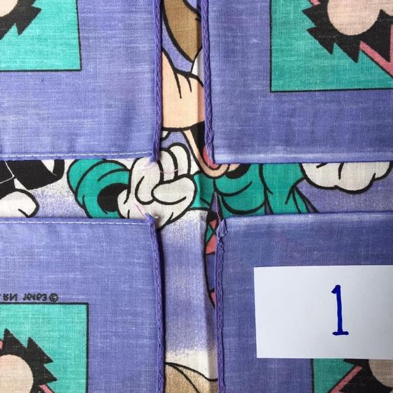 ผ้าเช็ดหน้ามิกกี้เมาส์ Mickey กำลังถ่ายรูป Goofy (ผืนที่ 1) รูปที่ 5