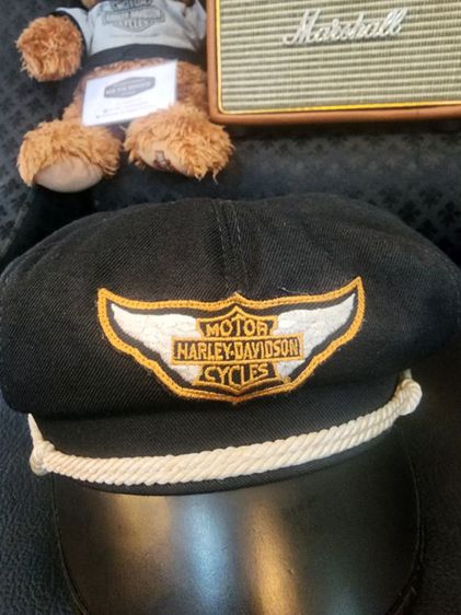 Vintage Harley Davidson Captain's Hat  1960's Size XL รูปที่ 2