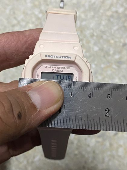 นาฬิกายี่ห้อ CASIO  Baby G  ของแท้มือสอง สภาพสวย ชมพูพาสเทล  800฿ รูปที่ 9