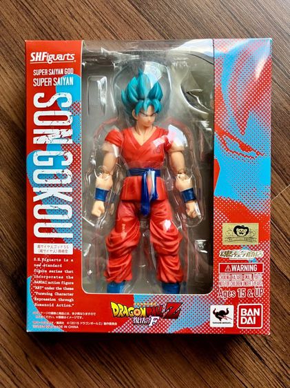 (มือหนึ่ง lot JAPAN) TAMASHII Bandai S.H.Figuarts Super Saiyan God Super Saiyan Gokou Goku DragonBall Resurrection F โกคู