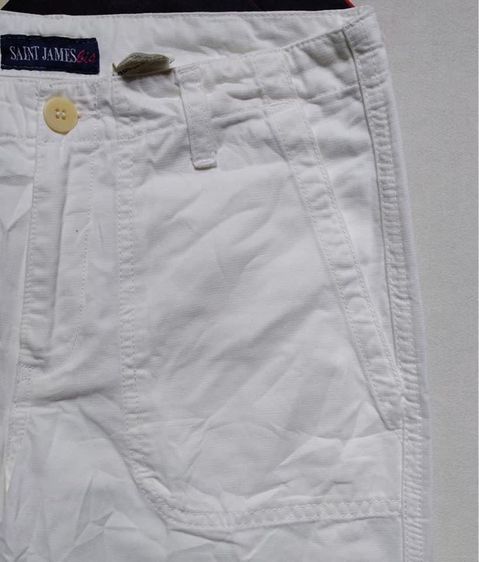 กางเกงขายาว สีขาว ทรงหล่อ เนื้อผ้าสวย ยี่ห้อ SAINT JAMES bis รูปที่ 4