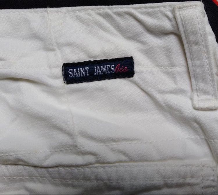 กางเกงขายาว สีขาว ทรงหล่อ เนื้อผ้าสวย ยี่ห้อ SAINT JAMES bis รูปที่ 9