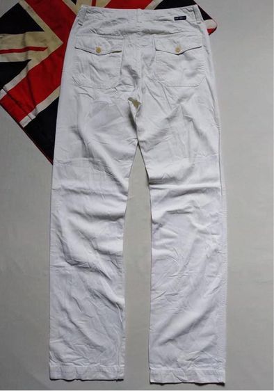 กางเกงขายาว สีขาว ทรงหล่อ เนื้อผ้าสวย ยี่ห้อ SAINT JAMES bis รูปที่ 2