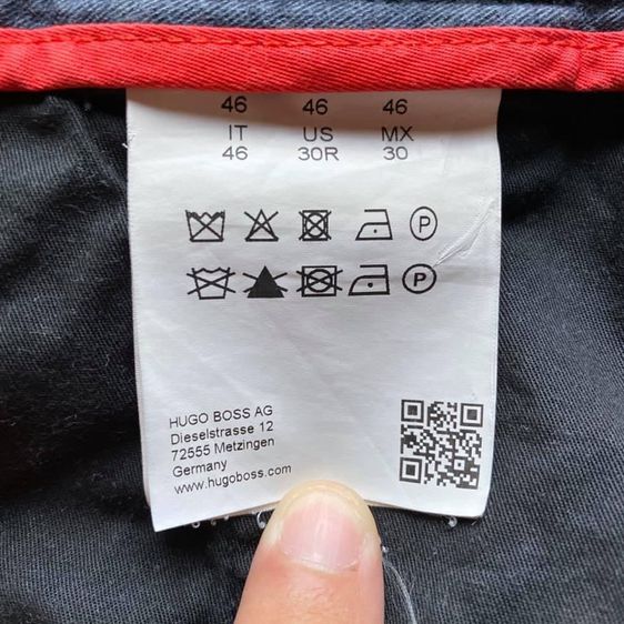 กางเกงขายาว HUGO BOSS แบรนด์เทพ ทรงสลิม เนื้อผ้าดี รูปที่ 6