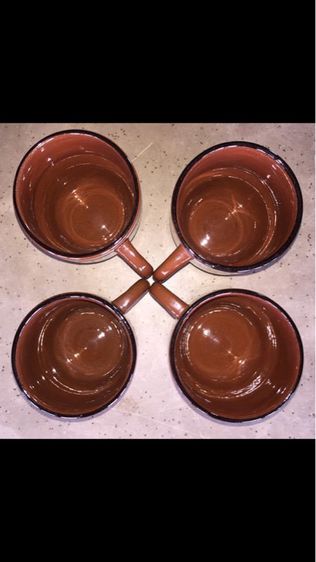 ถ้วยชา ถ้วยกาแฟ วินเทจสีน้ำตาลลวดลายสวยงาม รูปที่ 7