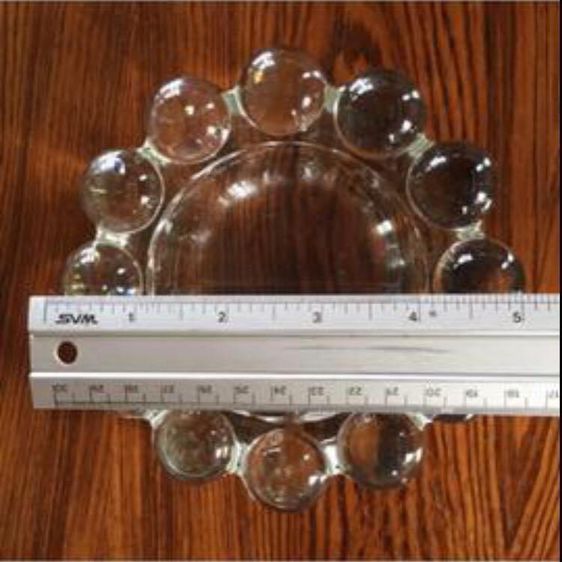 ที่เขี่ยบุหรี่แก้วใส หนา หนัก สภาพดี รูปที่ 4