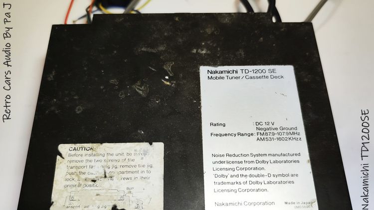 ขาย Nakamichi TD1200SE รูปที่ 2