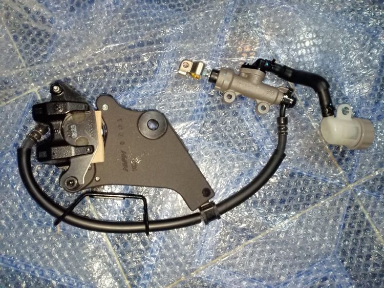 ปั๊มเบรคหลังNice125 เวฟ125 แท้ พร้อมผ้าเบรคและทุ้งหลัง รูปที่ 4