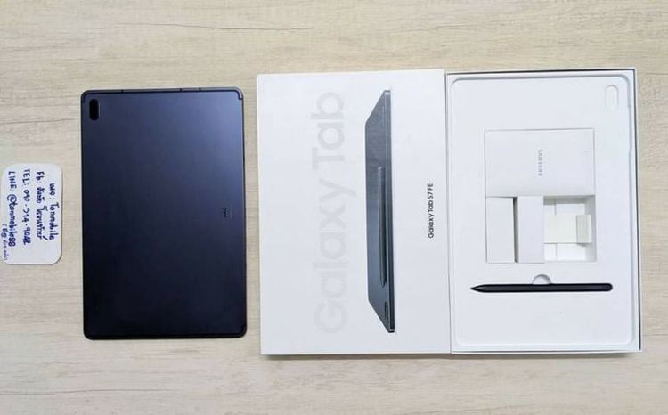 64 GB ขาย  เทิร์น Samsung Galaxy Tab S7 Fe Wifi ศูนย์ไทยประกันยาว สภาพใหม่เอี่ยม อุปกรณ์ครบกล่อง เพียง 9,590 บาท เท่านั้น ครับ 