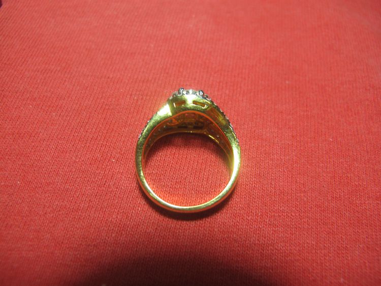 แหวนทองคำฝังเพชรแท้ ทอง7.6g เพชรรวม 1.89 ct  รูปที่ 7