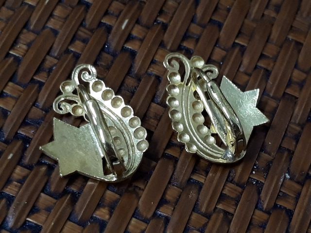 (95) ตุ้มหูลงยาทอง 90 งานเก่า  รูปที่ 2