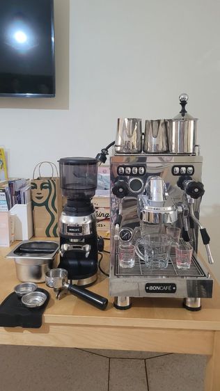 ขายเครื่องชงกาแฟ แบรนด์บอนคาเฟ่ พร้อมเครื่องบดกาแฟ  ทั้ง 2 ชิ้น พร้อมอุปกรณ์ชงทั้งหมด ใช้งานมาประมาณ 6 เดือน รูปที่ 5