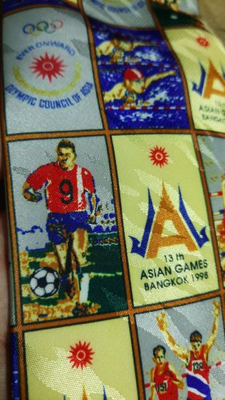 เน็คไท BO'N TIE 
ASIAN GAMES ปี 1998 
งานเก่าวินเทจ ราคาป้าย399
สภาพใหม่ยังไม่ใช้งาน รูปที่ 11